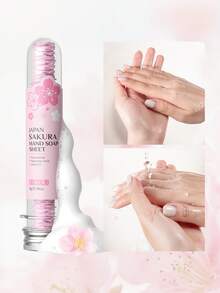 Limpeza Suave Portátil Refrescante, 2-Pacote LAIKOU Folhas de Sabonete Descartável de Leite & Flor de Cerejeira, Folhas de Sabonete Hidratante e Calmante de Tamanho de Bolso, Conjunto Portátil de Lavagem de Mãos para Viagem, Uso Externo e Cuidados de Higiene Diária - 2 unidades - Visão 2