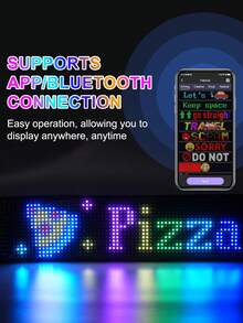 LED Signs That Can Be Programmed, Adaptable LED Displays, Text Programming Via Mobile App, Adjustable Brightness Settings, By USB, Ideal For Store Signage, Vehicles, Concerts, Festive Decorations, And Gifts - LED Sign - View 13