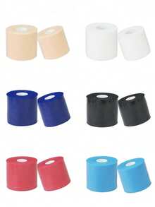 1-2Pcs Sponge Shock Absorbing Underwrap Film For Racket Grip Multifunctional Elastic Wrap Sports Accessories For Badminton Tennis - Multicolor - View 11