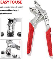 Car Clip Pliers, Spring-Loaded Panel Clip Removal Pliers Tool, Professional Automotive Plastic Fastener Remover For Door Panels, Interior &Amp; Exterior Trim, Push Pin &Amp; Rivet Disassembly Without Damage - White - View 4