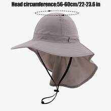 1pc Women's Summer Foldable Bucket Hat, Breathable Sun Protection Hat For Outdoor Hiking, Beach Vacation Wear - Multicolor - View 8
