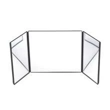 Car Sun Visor Mirror 3-Fold Rearview Makeup Mirror, Foldable Beauty Mirror For Girls And Women, Suitable For Cars, Vehicles, Trucks And Travel - A - View 11