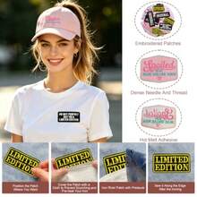 14 Pcs Sassy Girl Slogan Patches Cool Girly Phrase Embroidered Applique Patches For Clothes Trucker Hat Backpacks Jackets T-Shirt - 14Pcs Sassy - View 4