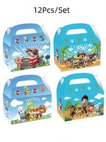 Paw Patrol 12/24件組 汪汪隊主題節日生日派對用品 糖果盒禮物盒包裝 - 卡通 - 查看 16