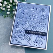 1 pieza Carpeta con relieve 3D, Suministros de scrapbooking DIY, Carpeta de plástico con relieve de patrón de flor de trompeta, Adecuada para hacer tarjetas, scrapbooking y otras manualidades de papel - Multicolor - Ver 6
