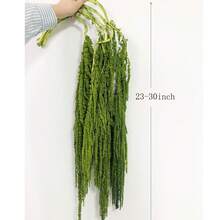 1/2/3/4/5/10件人造吊掛式莧穗花，花藝裝飾品，吊掛花藝，婚禮拱門裝飾，背景裝飾 - 黃綠色吊米 - 查看 7