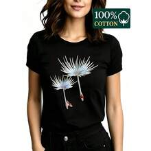 Women T-Shirts - 黑色 - 查看 7