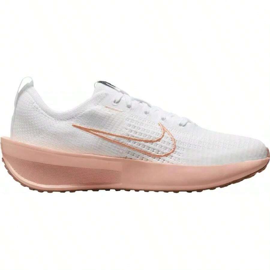 Nike Women's Interact Run Running Shoes - White/Orange/Grey - View 1