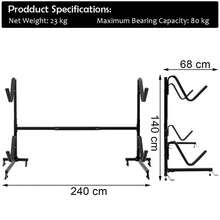 [Local Shipping] Freestanding Height Adjustable Dual Kayak Storage Rack-XY988627 - FXC8QGAKHSPGG0 - View 4