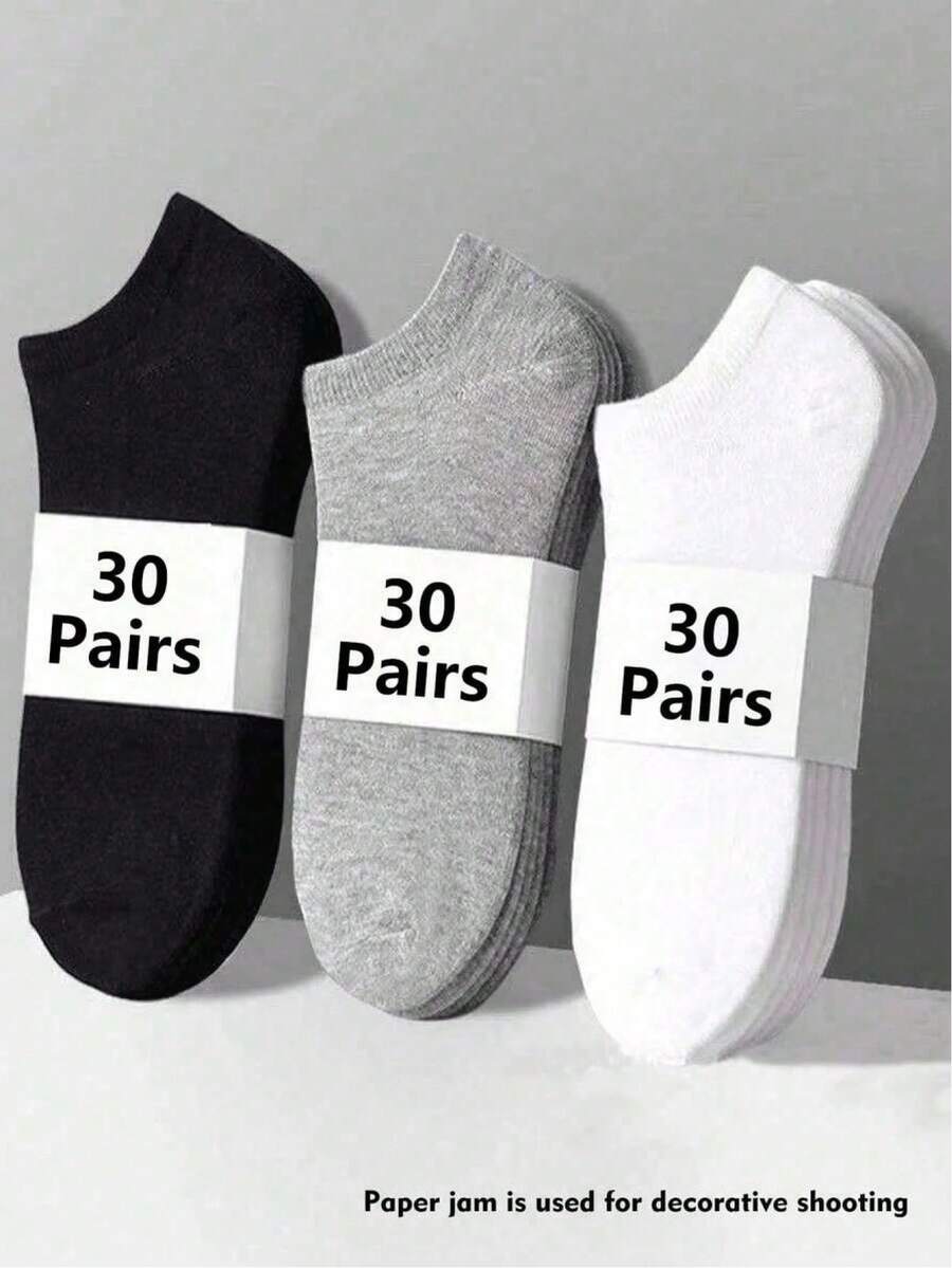 10/15 Pairs Women's Multi-Color Series Short Socks And Low-Cut Boat Socks, Thin Summer Socks - Multicolor - View 1