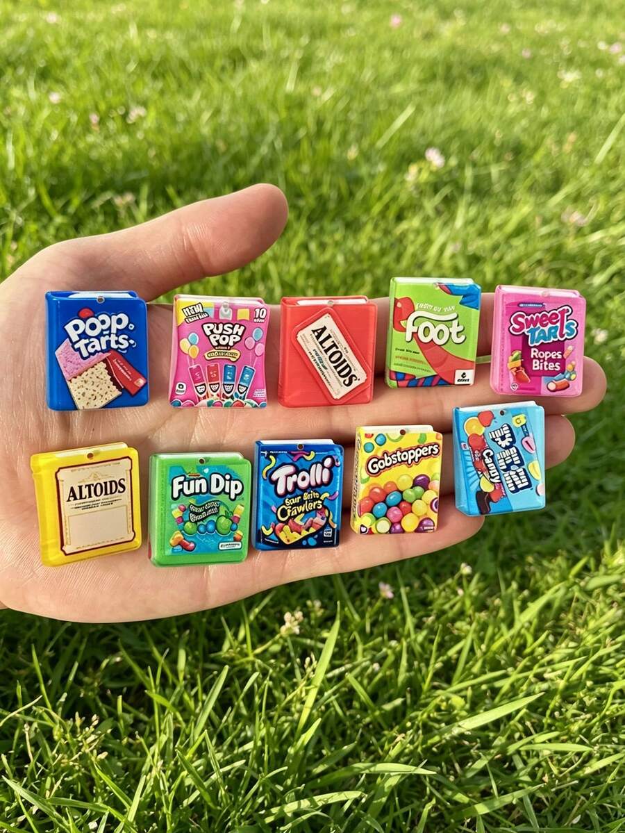 20pcs Food And Beverage Themed Book-Shaped Pendant Charms With Holes, Lightweight Bohemian Style, Suitable For DIY Jewelry Making And Crafts, Earring Pendants, Necklace Charms, Bag Charms, Keychain Accessories, Phone Case DIY Sticker Material, Holiday Or Birthday Gift For Family And Friends - Multicolor - View 1