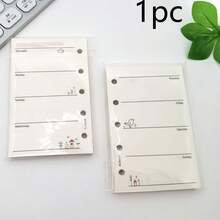 1pc 5-Hole M5 A8 Loose-Leaf Paper/Notebook Refill, 50 Sheets/Pack, Suitable For Notebook Recording, Travel Notebook, Blank Grid To-Do List Notebook Pages, Planner Refill, Ideal Gift For Back To School Season - one-size - View 17
