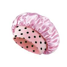 1pc Polka Dot Design Milk Silk Women's Sleep Cap, Large Size Lightweight Breathable Hair Protection Cap (Random Print Pattern) - 1pc - View 12