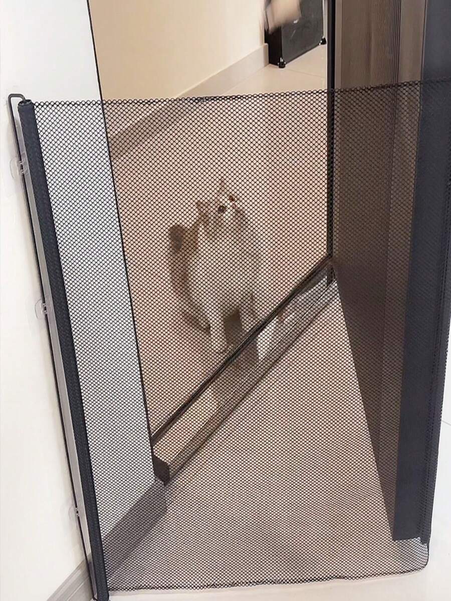 New No-Drill Retractable Pet Gate, Suitable For Cat Escape Prevention, Stair Door Isolation, Small Dog Fence, Great Choice For Cat Barrier - Multicolor - View 1