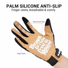 1 Pair Motorcycle Gloves, Summer Riding Gloves, Motocross Bicycle Gloves, Touchscreen, Racing Protection, Riding Accessories, Riding Essentials, Gift For Male And Female Riders - Multicolor - View 8
