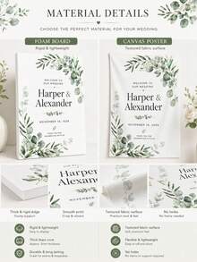 客製化婚禮歡迎牌、客製化飾牌、婚禮飾牌、個性化飾牌、個性化歡迎牌、派對禮物、DIY派對入口牌、可上傳照片、適用於生日、退休、婚禮派對和家居裝飾、照片歡迎牌 - 彩色 - 查看 7