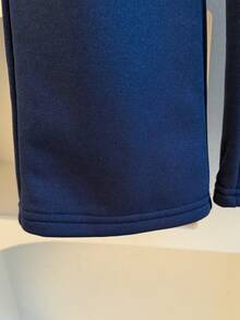 Girls' Early Autumn Sweet Cute Preppy Style 2 Pieces Set, Shirt Collar Patchwork Vest Polo Shirt + Navy Blue Wide Leg Pants, Fashionable Spring/Autumn Outfit Suitable For Daily, Outdoor, School, Commute, Vacation, Party / Comfortable Versatile 2 Pieces Set For School - Royal Blue - View 8