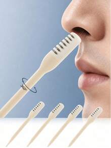 7/5/3/2/1pc Nose & Ear Hair Trimmer, Easy Cleaning, Dual Use For Nose/Ear Hair Removal, 360° Degree Rotating Design, Unisex - Multicolor - View 2