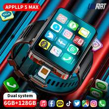 LOKMAT APPLLP 5 MAX Men's 4G Smartwatch, Android 11 Smartwatch, With SIM Card Slot, Fitness, Heart Rate, And Sleep Monitoring Tracker, Full Touchscreen, GPS, Camera, WiFi + 4G Smartwatch, Compatible With Android And IOS - View 2