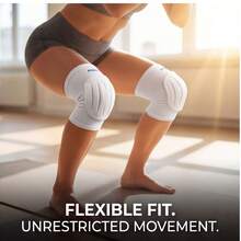 BSKT 1 Pair Sports Knee Pads, Compression Shock-Absorbing Elastic Knee Sleeves, For Running, Basketball, Volleyball, Cycling, Adult Basic Sports Users, Knee Support And Impact Cushioning - Multicolor - View 6
