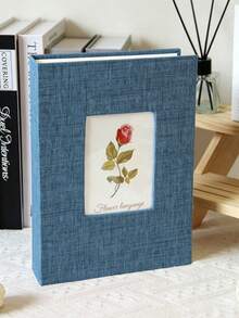 1pc Linen Photo Album, High-End Display Window Design, Acid-Free Inner Pages, Holds 26 Pages, 100 Photos, 4x6/5x7/8*10 Photos, Suitable For Family Memories, Wedding Keepsakes, Anniversary Gifts, Memory Album, Photo Storage, Home Decor Essential - Multicolor - View 7
