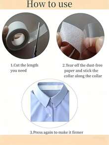 Shirt Collar Protector Pads, Invisible Self-Adhesive Collar Protectors, Shirt Collar Liners And Hat Sweat Pads, Prevent Sweat Stains - Multicolor - View 5