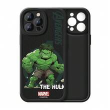 Miniso Marvel 蜘蛛人 浩克 鋼鐵人 美國隊長 樹人手機殼，適用於 iPhone 18 Pro/18 Pro Max/17/17 Pro Max/16/17 Pro/15/14/16 Plus/17 Air/iPhone 13/15 Pro/12/11/15 Plus，防震防刮保護殼，適用於 Apple - 黑色 - 查看 2
