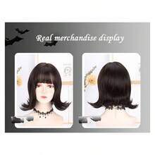 Mavis Cosplay Wigs For Women Black Reverse Bob Wig For Girls Cosplay Vampire Wigs Halloween Costume Wig - Black - View 7