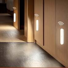 VOLACI 1pc Motion Sensor Magnetic LED Night Light, Wireless Wall Lamp, Under Cabinet Lighting, Home Bedroom, Hallway, Closet Motion Sensor Light, USB Rechargeable, Long-Lasting Power - Multicolor - View 4