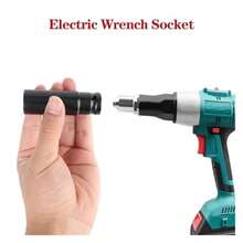 10pcs Deep Impact Socket Set Long Hex Socket Tool Kit Auto Repair Wrench Socket With Storage Case - A - View 2