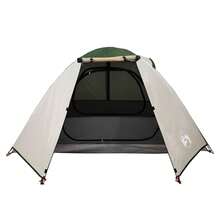 2 Person Green Polyester Dome Tent 220x133x113cm Camping Tent Sleeping Cabin Water Resistant Fabric Ventilation Window Night Picnic Festival Travel Nature Beach Holiday Forest Weekend Trip Outdoor Backpacking - C - View 4