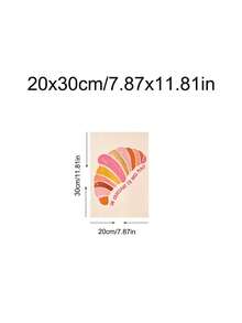 1pc Kisses For The Dishes,Croissant, Egg Dining Decor,Bon Appetit Art,Lemons Art, Quotes Art,Ideal Gift,Suitable For Bedroom,Living Room,Kitchen,Wall Arts,Wall Decor,Home Decor,Room Decor,Canvas Wall Art,Posters, Wall Art With Frame,Optional Frame ﻿ - 1PCS - View 13