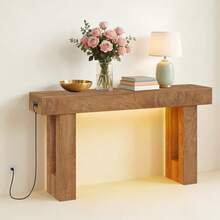 Sofa & Console Tables - Natural Oak - View 5