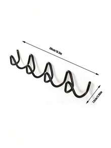 Creative Wave Design Metal Wall Hooks - Elegant Nordic-Style Coat And Hat Holders With Smooth Curved Shapes, Suitable For Home Organization, Hotel Decoration, And Fashion Store Displays, Multi-Function Hooks For Hanging Jackets, Hats, Bags, Umbrellas - Multicolor - View 23