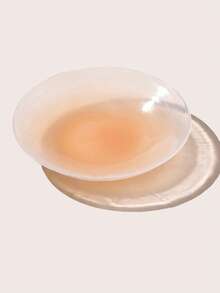 Plus Size Reusable Self-Adhesive Silicone Nipple Covers,Ultra-Thin & Invisible Self-Adhesive Nipple Pasties, Lingerie Accessories Almond Wedding Bra - Multicolor - View 2