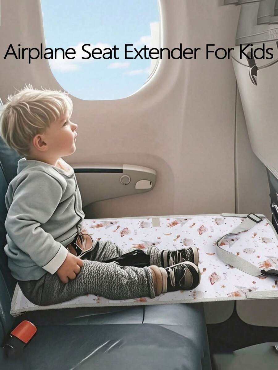 1 pieza Almohadilla extensora portátil para asiento de auto o avión, hamaca de viaje para avión - Multicolor - Ver 1