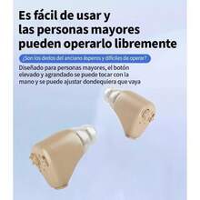 2pcs Audífonos intraauriculares duraderos y de alta calidad diseñados específicamente para personas con discapacidad auditiva, adecuados para todas las situaciones. Una opción ideal para hijos respetuosos que desean cuidar de sus padres. - 2 piezas - Ver 5