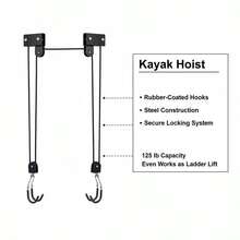 [Free Shipping] Kayak Hoist Quality Garage Storage Canoe Lift With 125 Lb Capacity Even Works As Ladder Lift-XY37627 - Multicolor - View 6