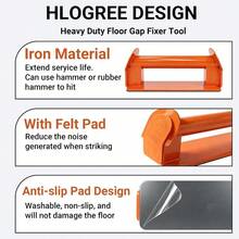 Floor Fixer Kit With Rubber Mallet Laminate, Vinyl Plank, Hardwood, Heavy Duty Floor Repair With WashableReusable Sticky Pad, Durable-Made Of Iron, No Noise - With Felt Pad (1) - 1 - View 6
