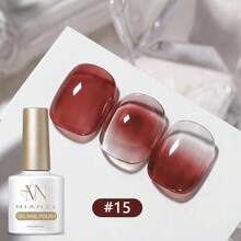 MISS MIANEL 10ML/件 2026新款粉色美白冰透裸粉果凍凝膠指甲油，紅色可愛熱門腮紅肌肉語言粉色亮片凝膠指甲油，夏季美甲用品，UV LED燈美甲 - 彩色 - 查看 16