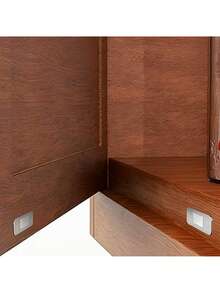 4 paia di fermi magnetici ultra sottili per armadi, magneti per ante senza foratura con nastro biadesivo forte, fermi magnetici nascosti per porte pesanti per cucina, armadio, cassetto, porta scorrevole - Multicolore - Visualizzare 12