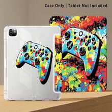 Game Controller Pattern Painted Effect Tablet Protective Case With Stand, Compatible With Honor 8/9/10/X8/X8A/X9/X8Pro/X9Pro, MatePad SE 11"/MatePad 11"/11.5"/MatePad Pro, Apple 10th/11th Gen 2025 (A16), Galaxy Tab A7/A9 And Other Popular Models - Style 10 - View 6