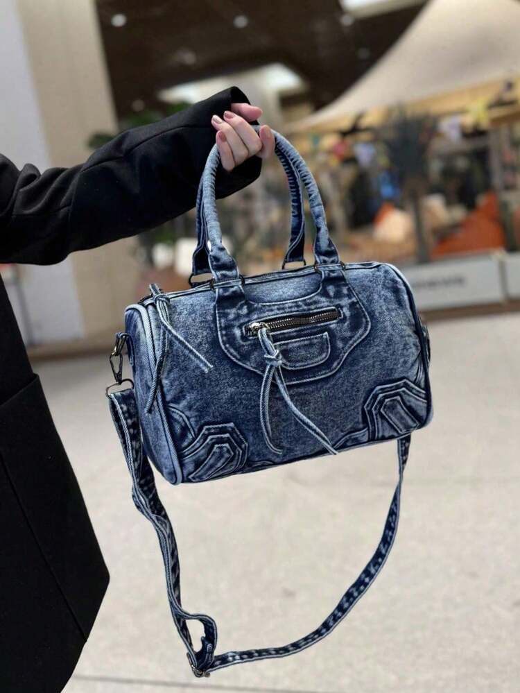 Premium Quality Niche Fashion Versatile Portable Elegant Popular Handbag Large Capacity Sequin Decor Women's Bucket Bag - Multicolor - View 2