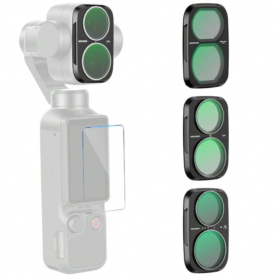 Multi-Scenario Shooting Accessory With Adjustable Light Filtering And Polarizing Effect, Designed For Vlog Creation Using D*I OSMO 4P Handheld Action Camera - View 1