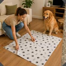 Jornal Papel Pet Limpo 5KG, Tapete Pet *60 à 300 * Folhas Cachorro Gato Hamster FOLHAS GRANDES 58x64 - Branco - Visão 2