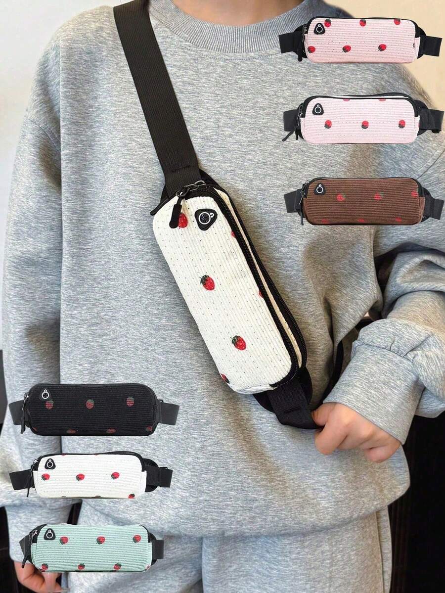10色運動腰包 男款跑步裝備 手機包 迷你單車輕量斜跨包 - 彩色 - 查看 1