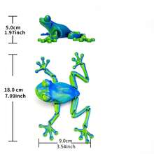 Dynamic Long-Legged Articulated Frog Toy Statue, 3D Printed Multi-Joint Poseable Fidget Toy, Stress Relief Toy, Random Color Stripes - Multicolor - View 4