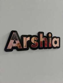Custom Decorative Double-Layer Acrylic Name Plate, Personalized Letters, Stunning 3D Mirror Effect, High-End Wall Decor, Suitable For Nursery, Wedding And Home Scenes, Exquisite Custom Decorative Sign, Meets Various Celebration Decoration Needs - Multicolor - View 3