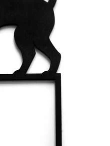 1 pieza Decoración de marco de puerta de Halloween Gato negro espeluznante con espalda arqueada Adorno de esquina de puerta Silueta gótica Arte de pared para puerta principal Entrada Pasillo Sala de estar Ventana Chimenea Fiesta de casa embrujada Decoración del hogar de otoño Interior Exterior - Estilo B - Ver 8
