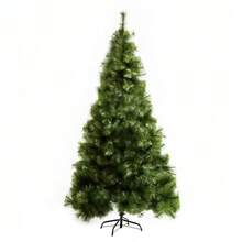 210cm Artificial Christmas Tree, 505 Branch Artificial Tree, Christmas Tree Decoration With Metal Stand For Indoor Use - 綠色 - 查看 1